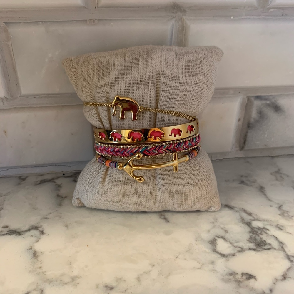 Stella & Dot Pink Arm Party